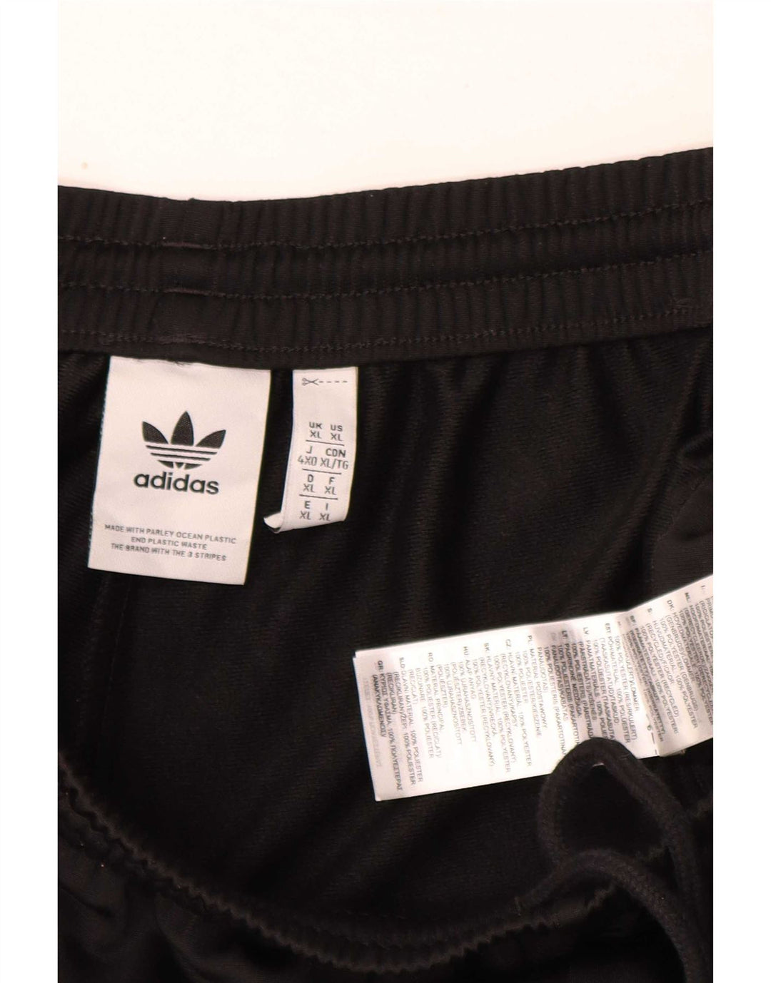 Adidas Herre grafisk træningsdragt bukser XL sort polyester