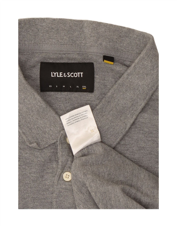 Lyle & Scott herre poloshirt 2XL grå bomuld