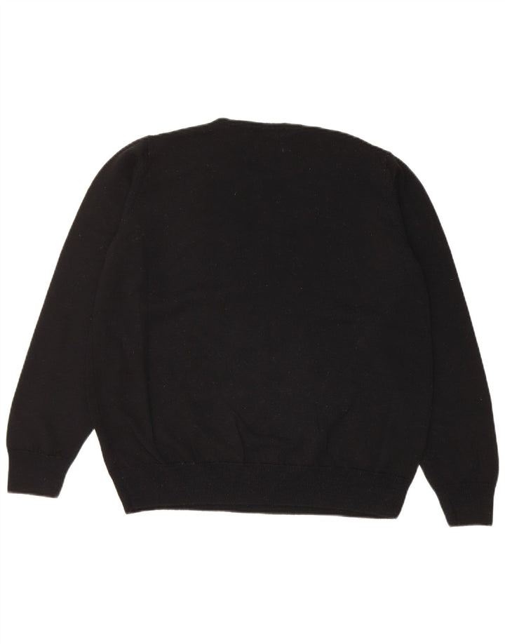 Marks & Spencer dame sweater med rund hals DK 14 Stor sort ny uld