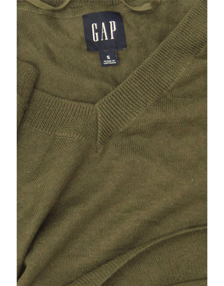 Gap Womens Oversized V-hals sweater UK 10 Small Green