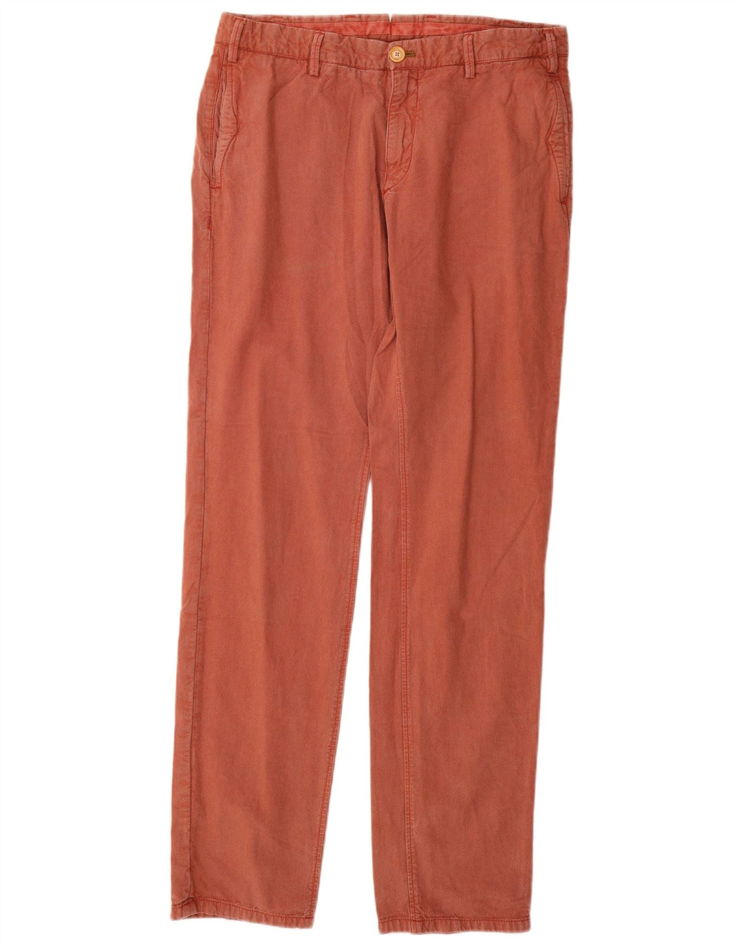 MASSIMO DUTTI Herre Casual Fit Chinobukser EU 42 Large W32 L32 Rød