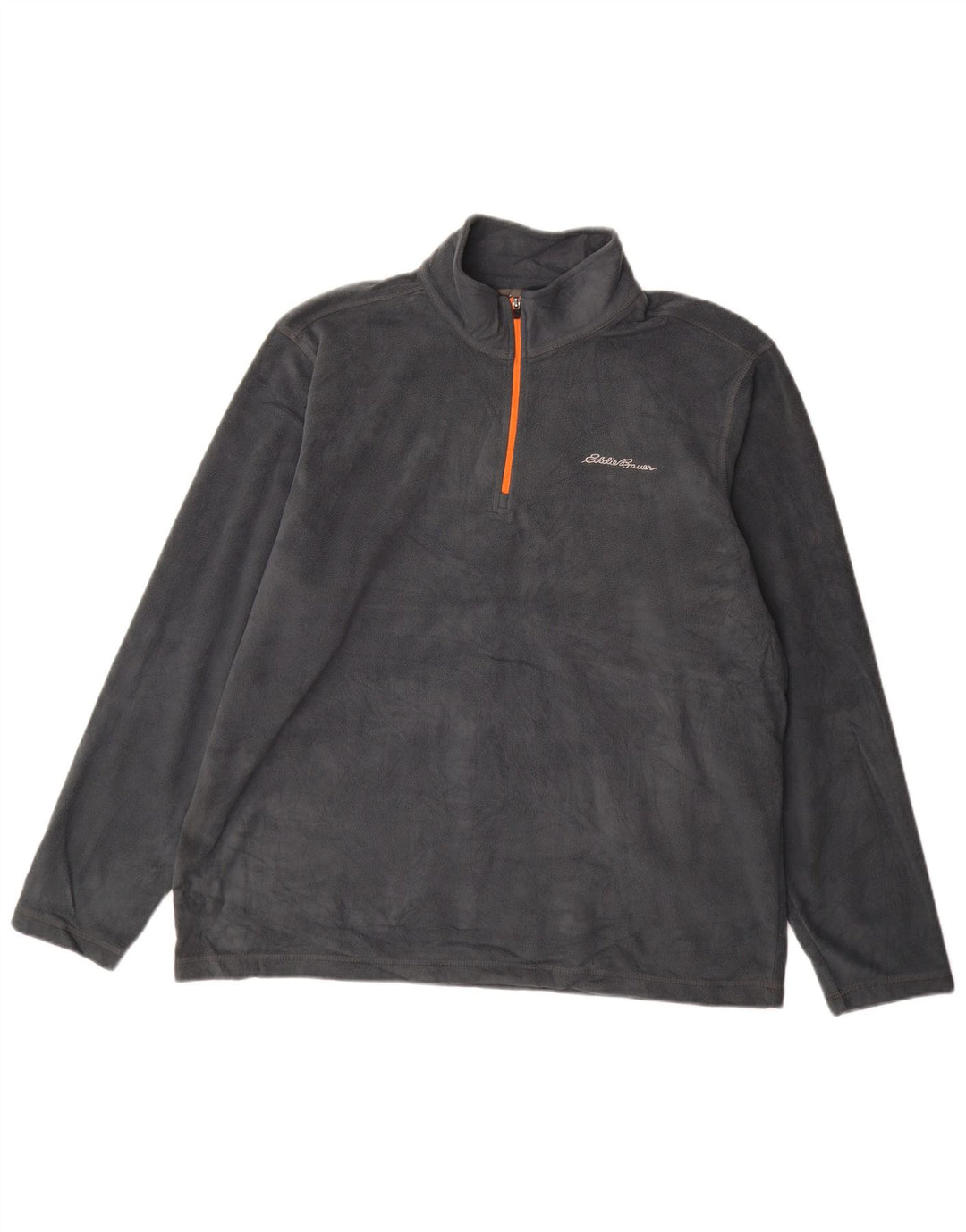 Eddie Bauer Fleece Jumper med lynlås til mænd XL Grå Polyester