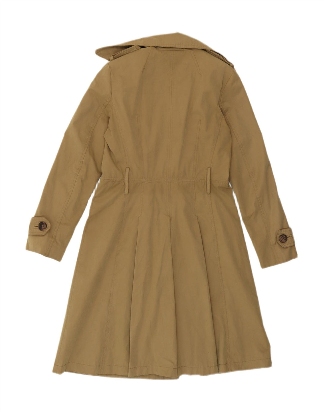 Zara Dame Trench Coat UK 14 Medium Beige Bomuld