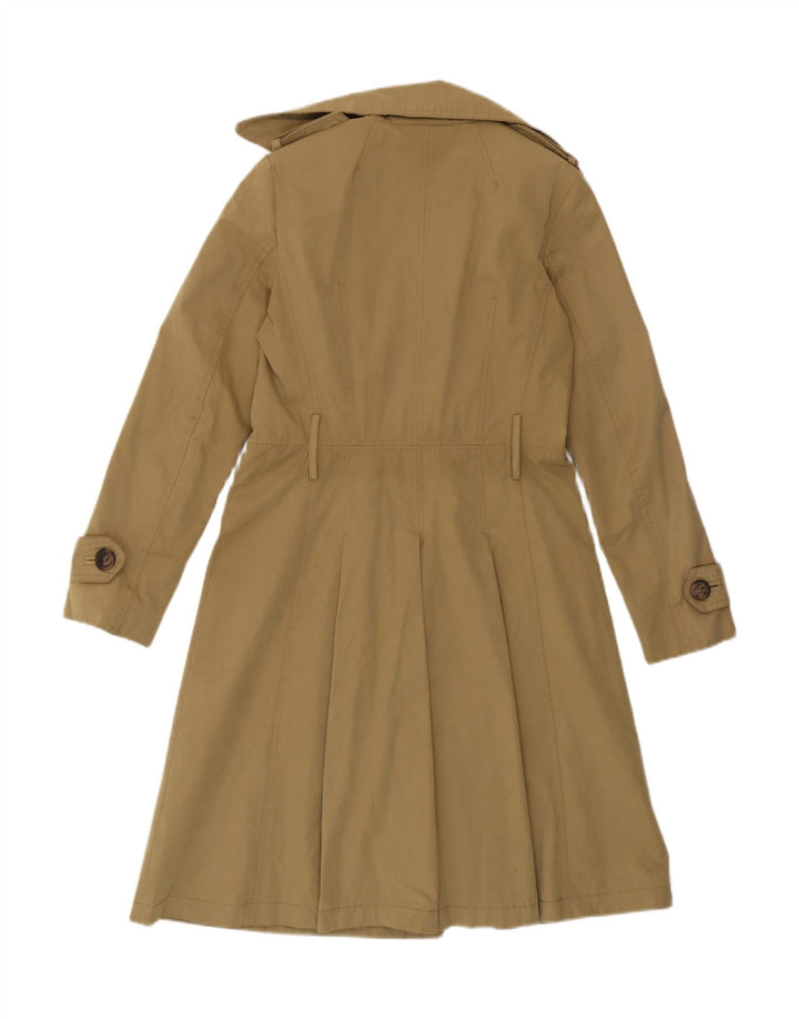 Zara Dame Trench Coat UK 14 Medium Beige Bomuld