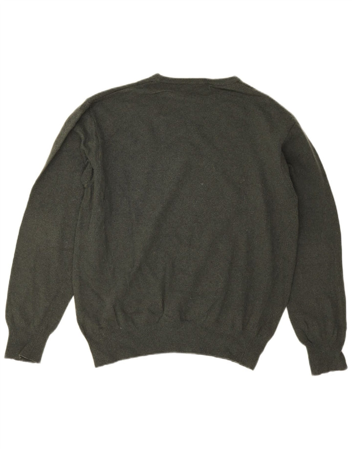 Kappa Herre Crew Neck Jumper Sweater Medium Khaki Lammeuld