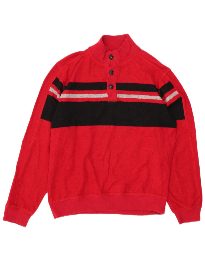 CHAPS Drenge Button Neck sweater 15-16 år XL Rød Colourblock