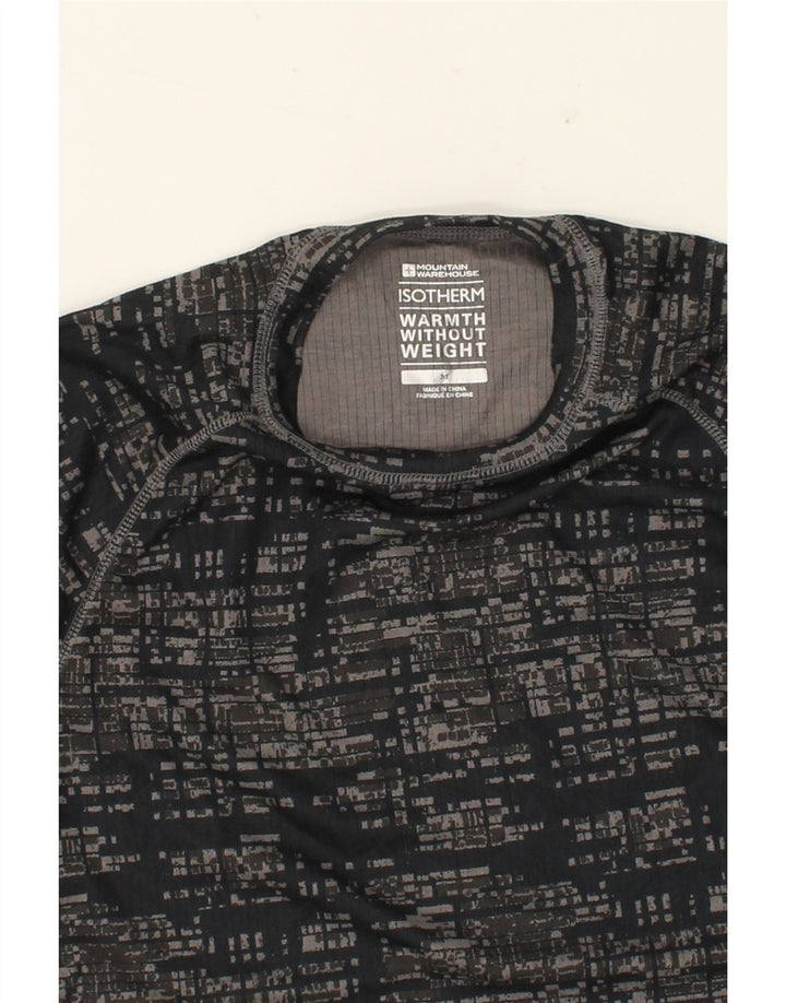 MOUNTAIN WAREHOUSE Mens Isotherm Warmth T-Shirt Top Medium Grey Geometric Vintage Mountain Warehouse and Second-Hand Mountain Warehouse from Messina Hembry 
