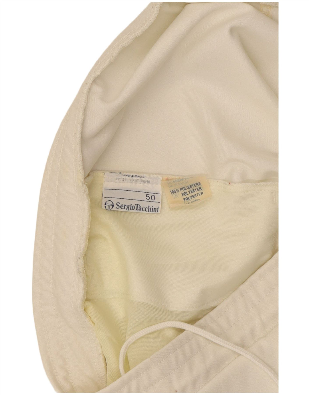 Sergio Tacchini Dame Sports Shorts IT 50 XL Hvid Polyester
