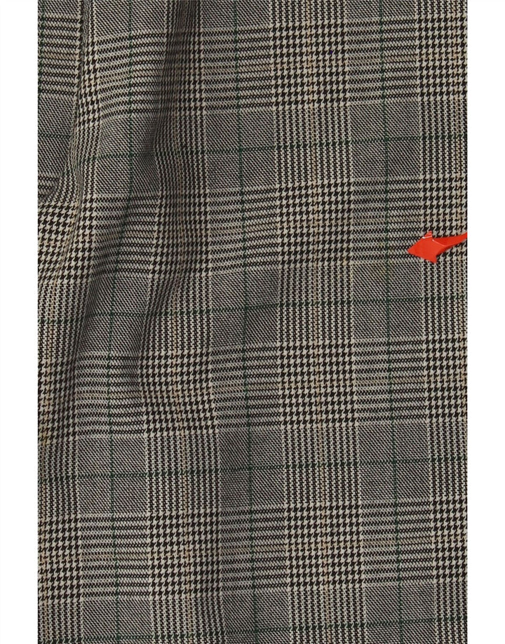 ZARA Lige Casual Bukser til kvinder Medium W28 L27 Grå Plaid Polyester