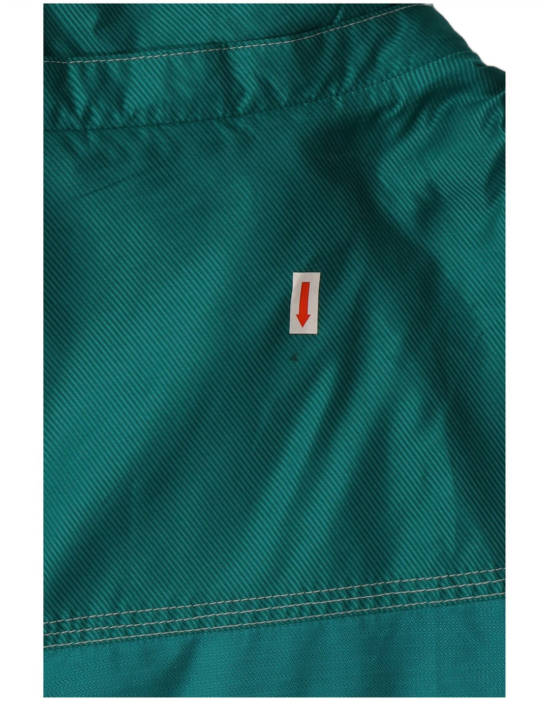 Vintage Herre grafisk skijakke EU 48 Medium Green Colourblock Polyamid