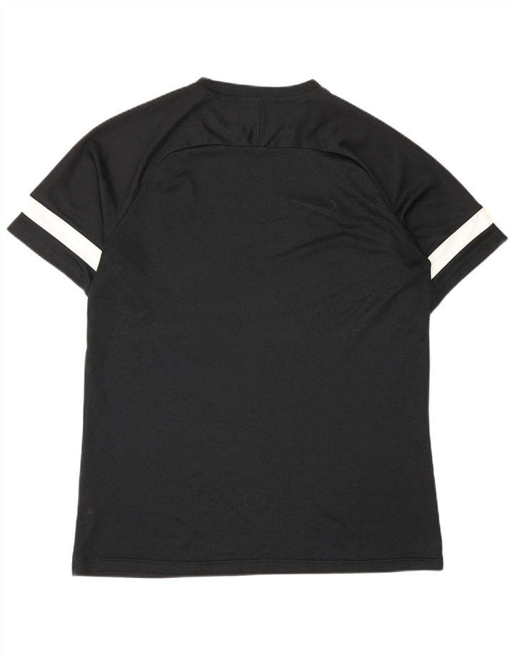 Nike Herre Dri Fit T-Shirt Top Stor Sort Colourblock Polyester