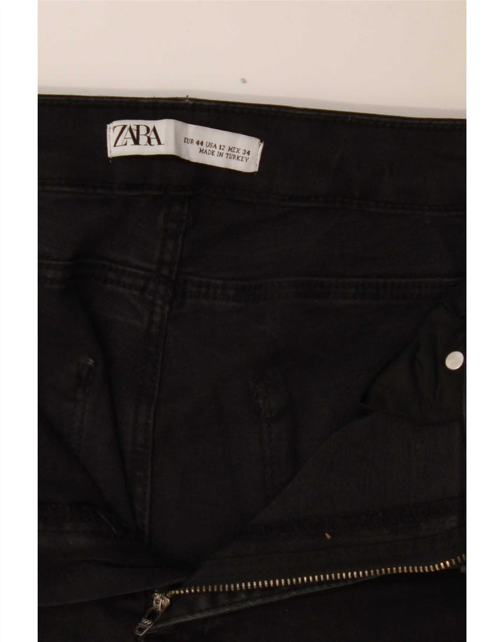 Zara Dame Slim Jeans EU 44 XL W34 L24 Sort
