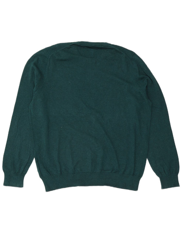Marks & Spencer Herre sweater med rund hals 2XL grøn bomuld