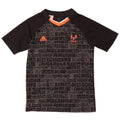 ADIDAS drenge MESSI abstrakt mønster grafisk t-shirt top 11-12 år sort