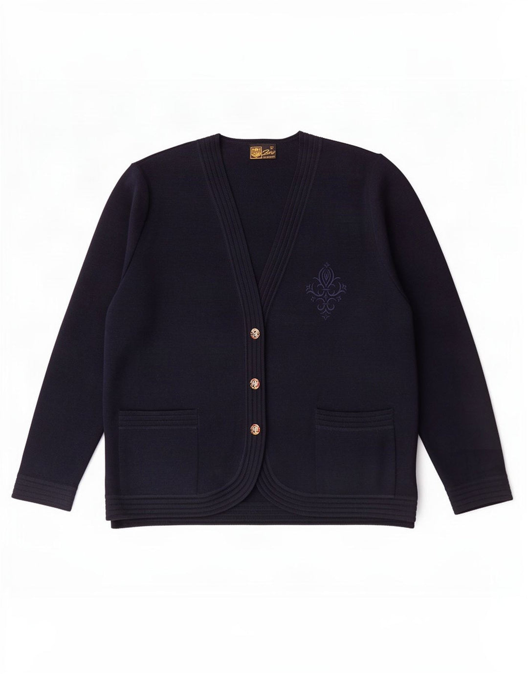 Zero Dame Cardigan Sweater IT 52 2XL Navy Blue