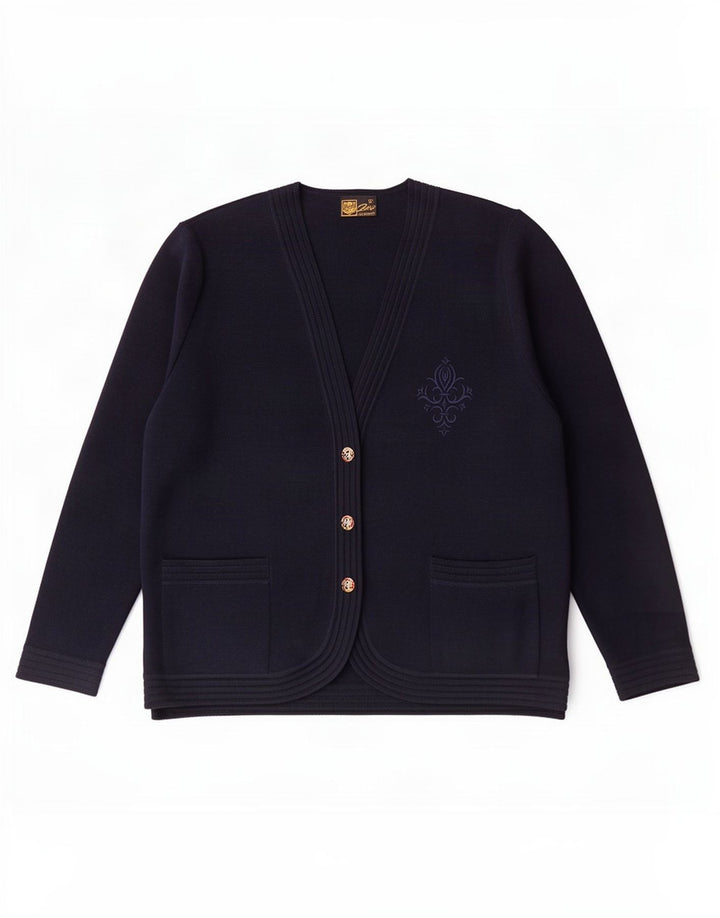 Zero Dame Cardigan Sweater IT 52 2XL Navy Blue