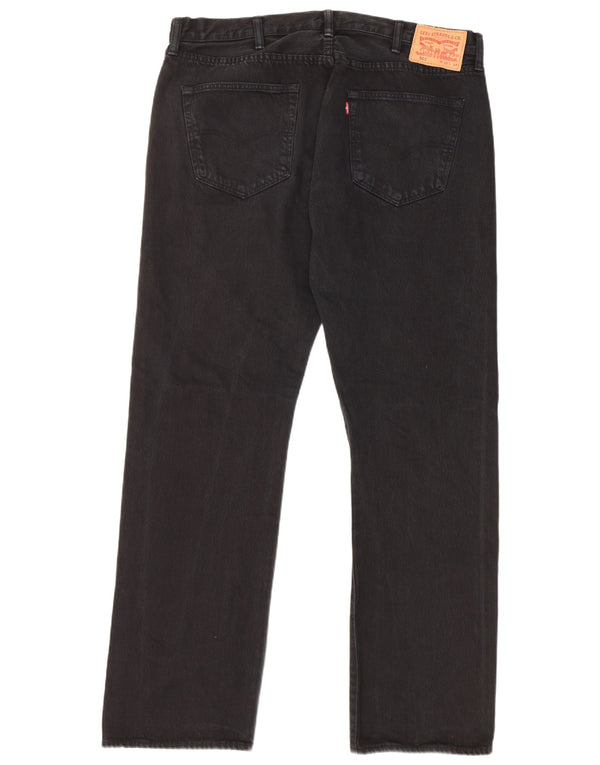 Levi's Herre 501 lige jeans W38 L34 sort bomuld