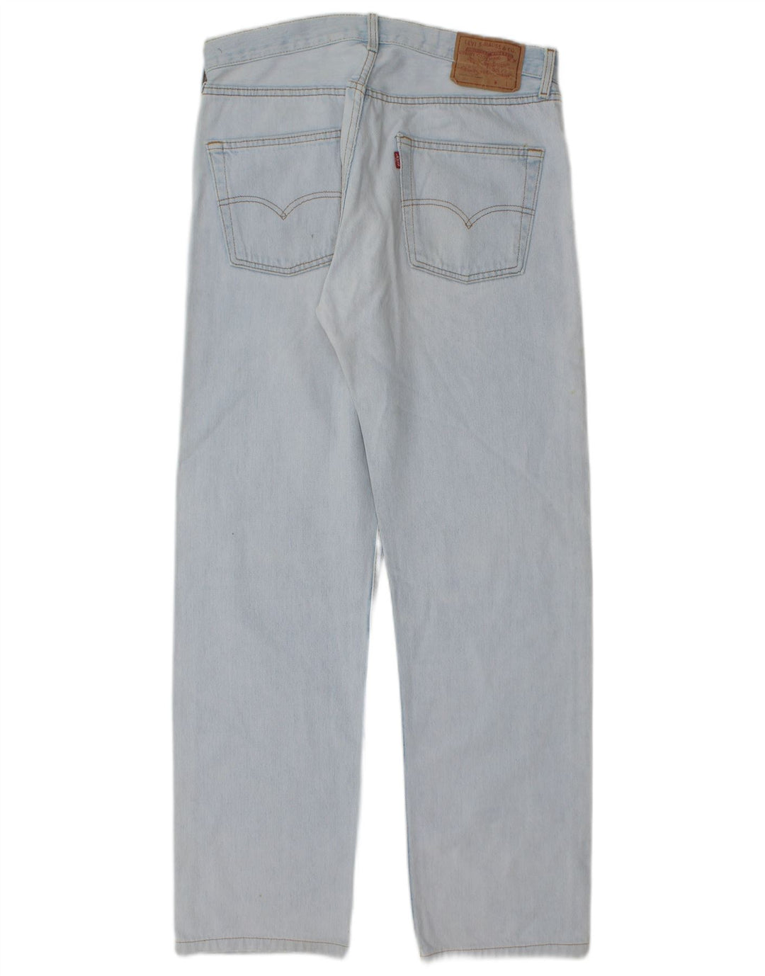 Levi's Herre 501 Straight Jeans W33 L30 Blå Bomuld