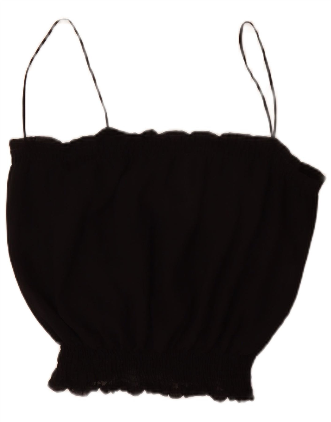 Zara Dame Cami Top UK 16 Large Black Polyester