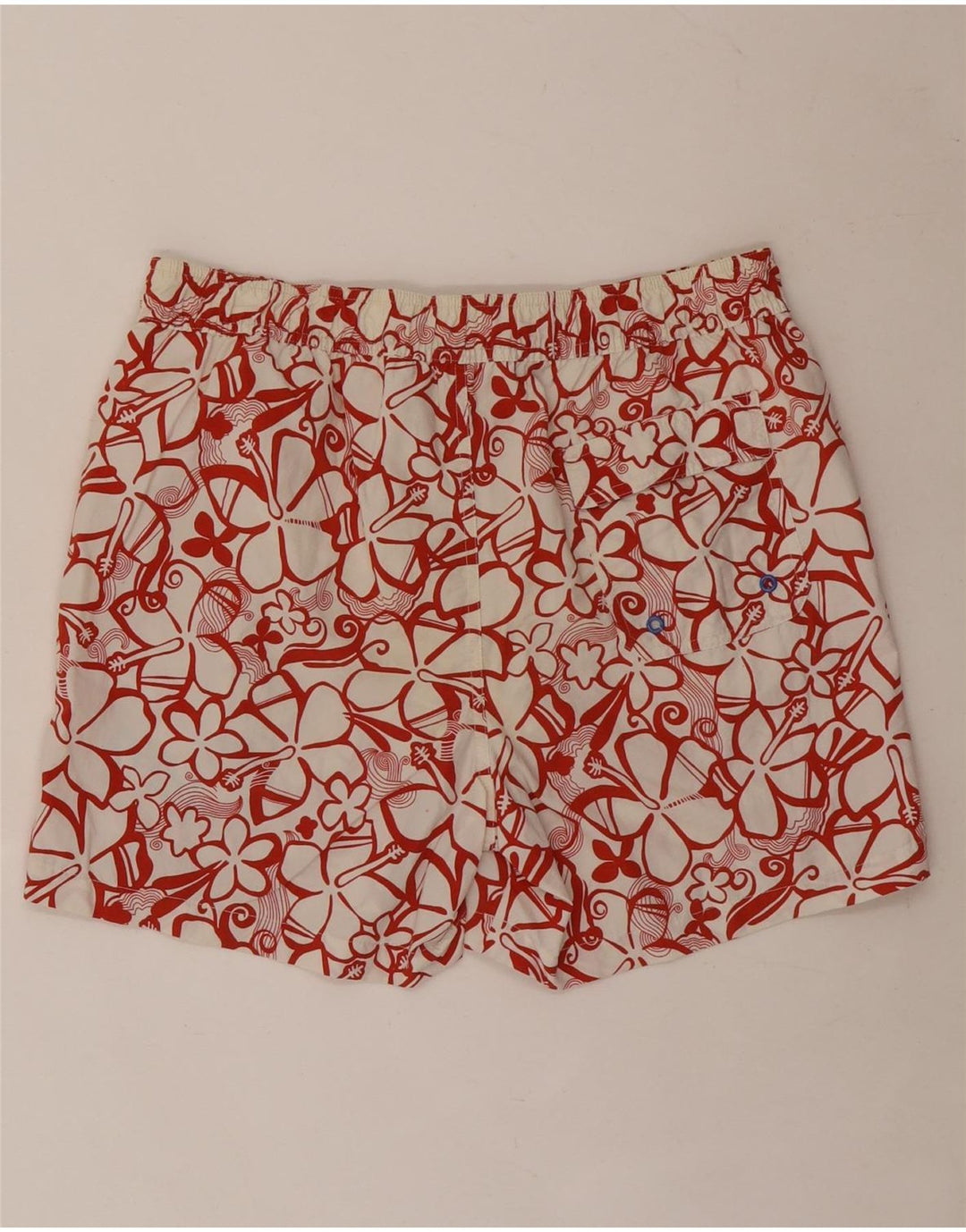 Calvin Klein Herre grafiske badeshorts Medium rød blomsternylon