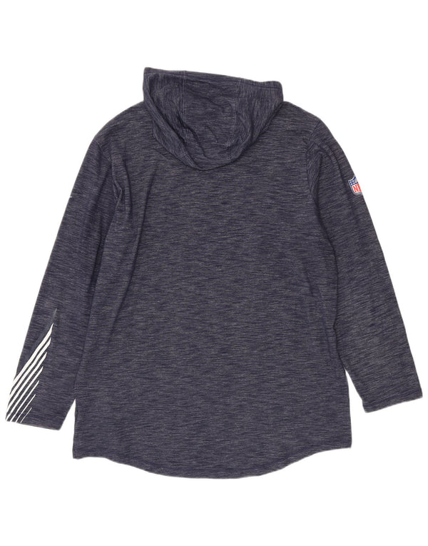 Nike Herre Los Angeles Rams Hættetop Langærmet Large Navy Blue Flecked