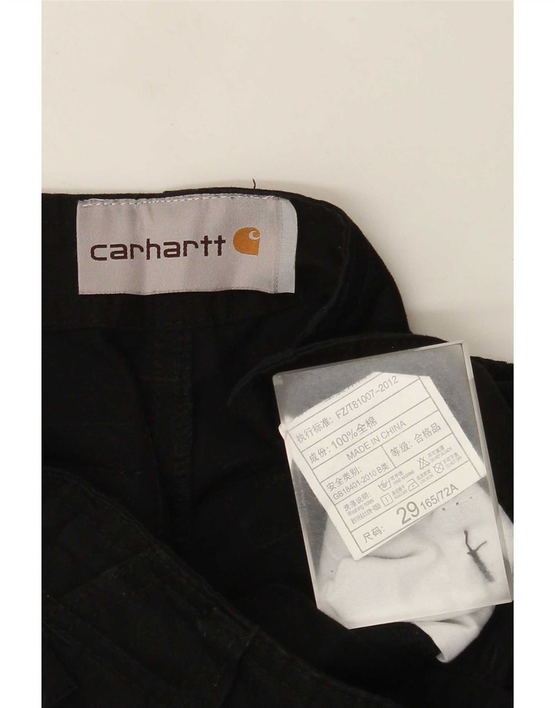 Carhartt Straight Cargo bukser til mænd W29 L28 Sort