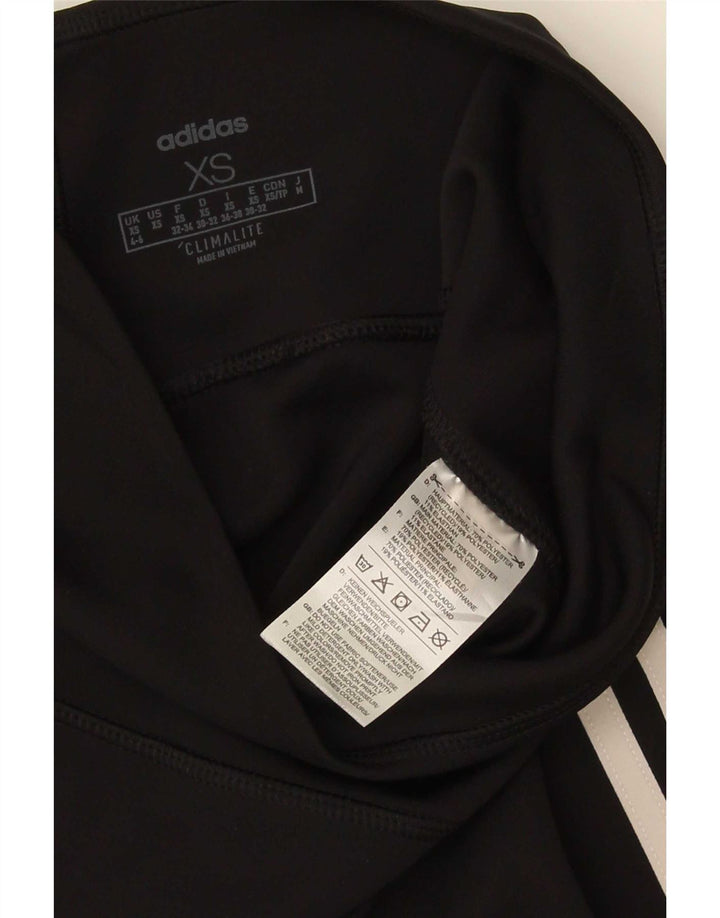 Adidas Dame Climalite Capri Leggings UK 4/6 XS Sort Polyester