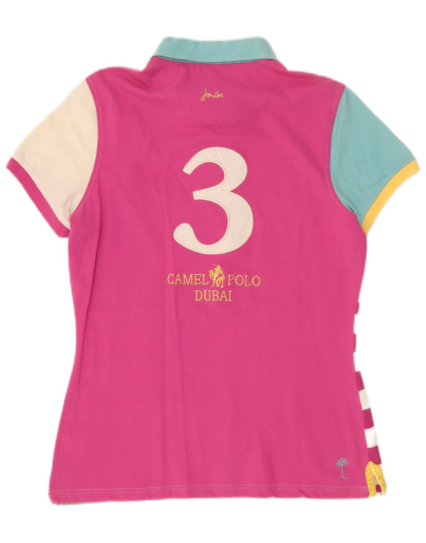 TOM JOULE Womens Dubai Graphic Rugby Polo Shirt UK 16 Large Multicoloured