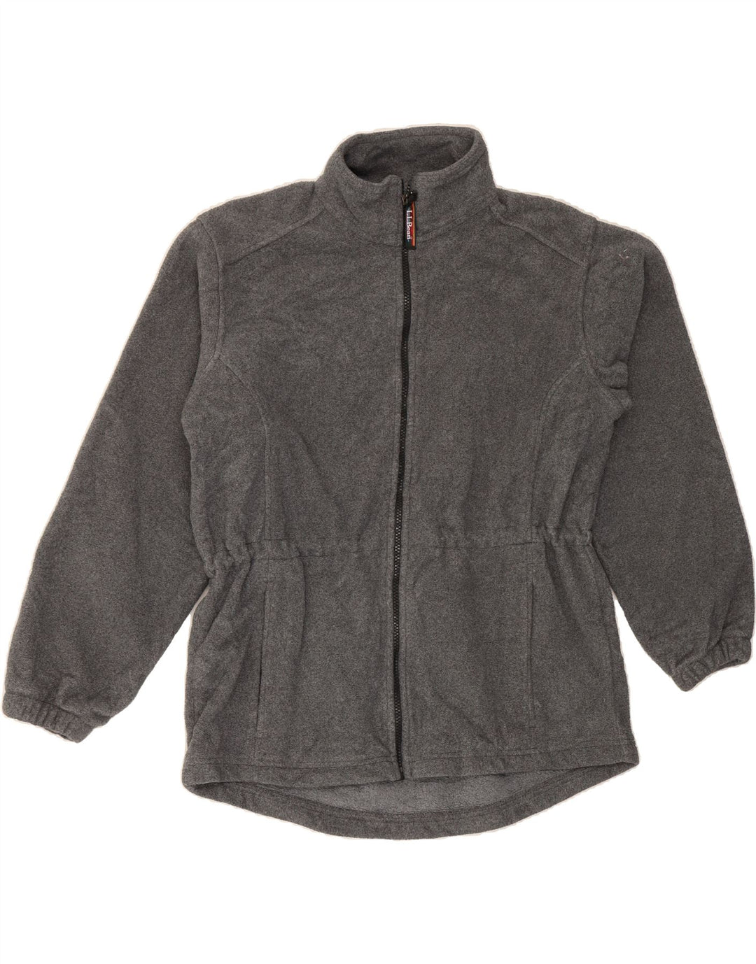L.L.BEAN Womens Fleece Jumper UK 14 Medium Grey Polyester Vintage L.L.Bean and Second-Hand L.L.Bean from Messina Hembry 