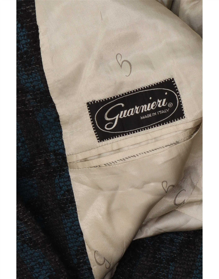Guarnieri Herre 2 Button Blazer Jacket UK 40 Large Blue Paisley