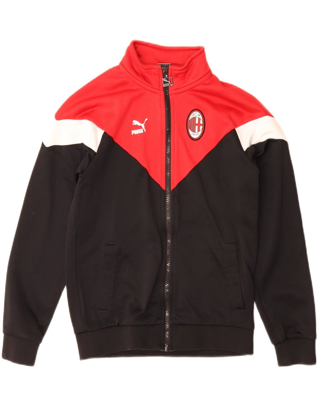 PUMA Boys AC Milan træningsdragt topjakke 11-12 år Sort Colourblock
