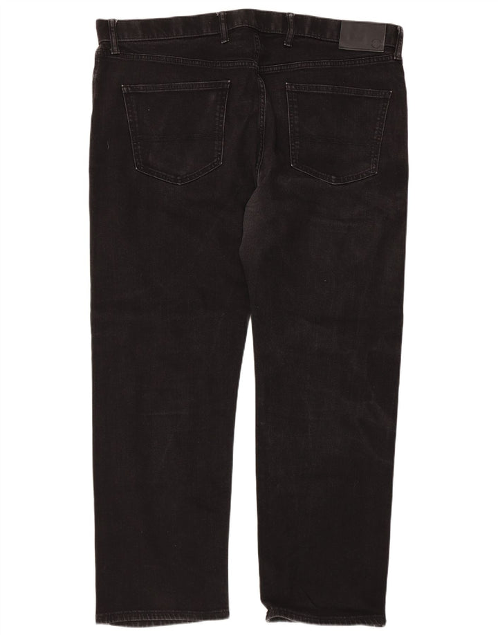 Marks & Spencer Herre Regular Straight Jeans W42 L29 Sort