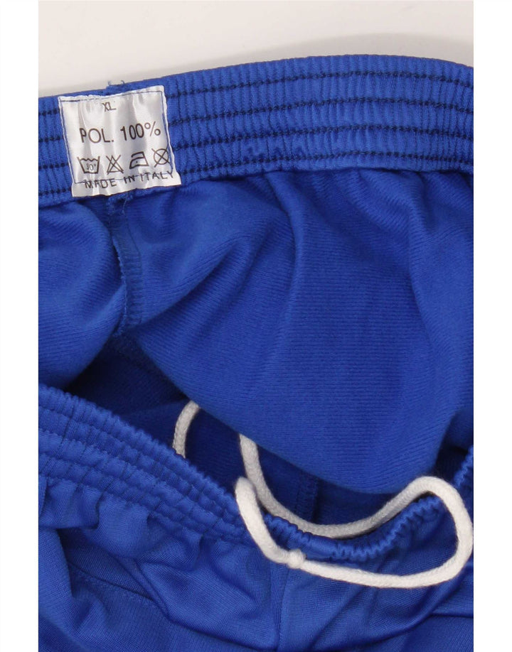 Vintage træningsdragt bukser til drenge 15-16 år XL blå polyester