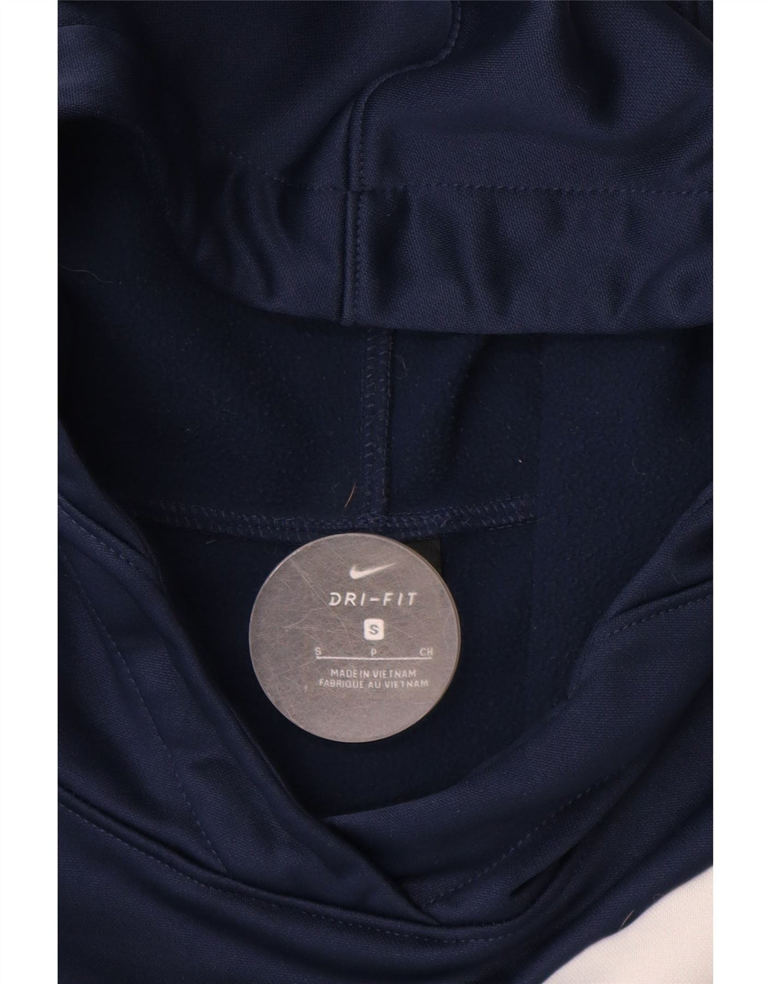 NIKE Dri Fit grafisk hættetrøje til mænd, lille marineblå polyester