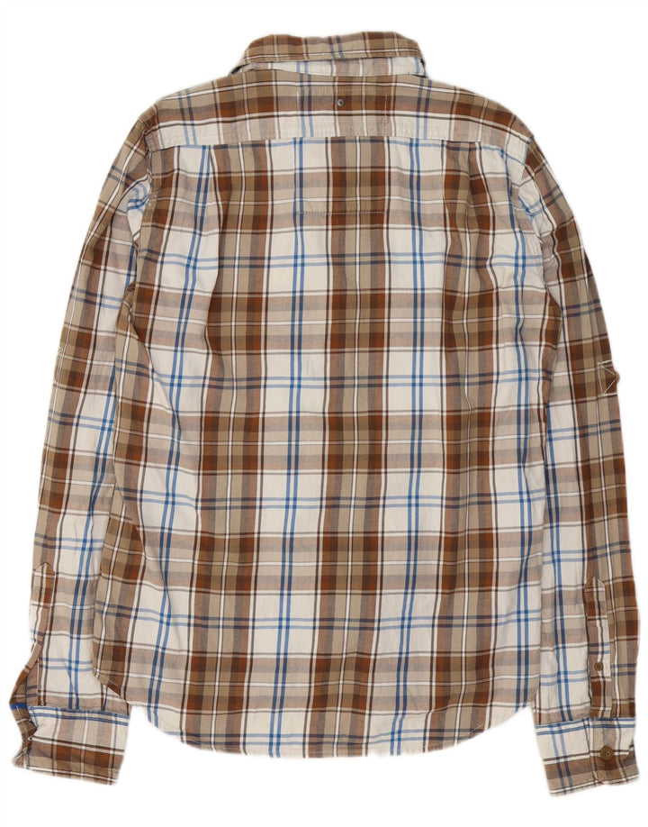 Superdry Flanelskjorte til mænd XL brun ternet bomuld