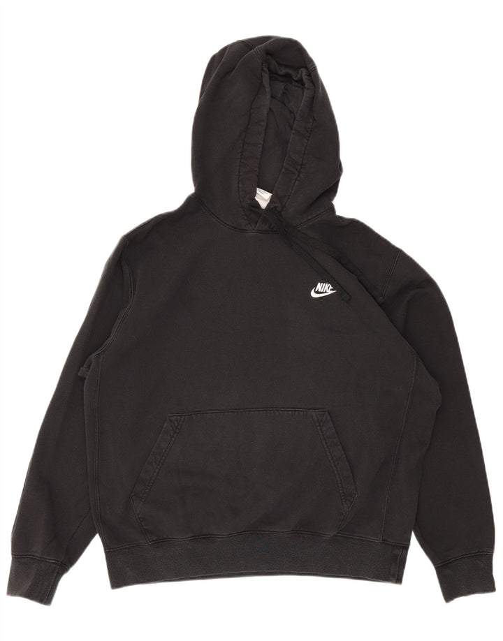 Nike Dame Hættetrøje UK 14 Medium Sort Bomuld