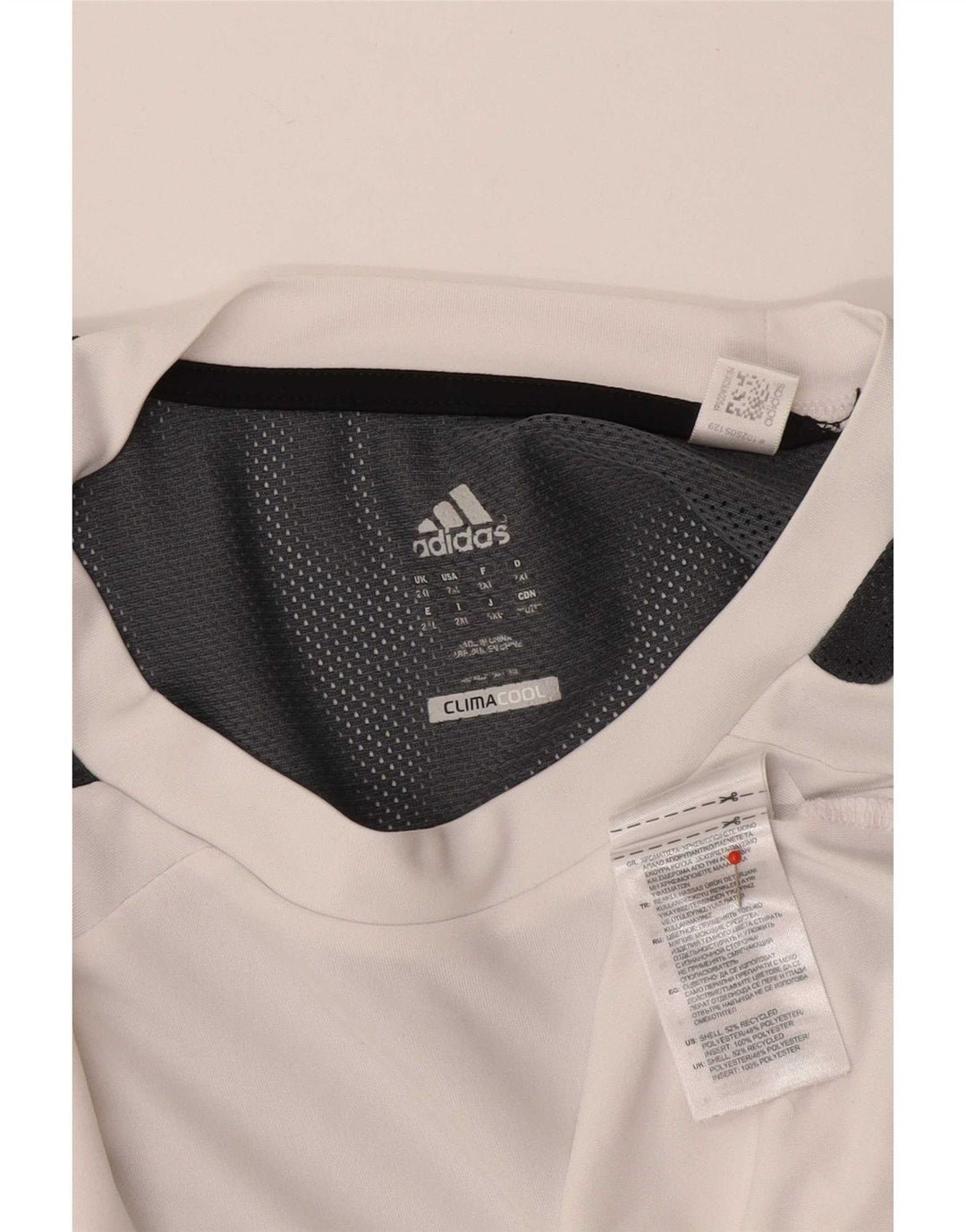 Adidas Herre Climacool T-Shirt Top 2XL Hvid Colourblock Polyester