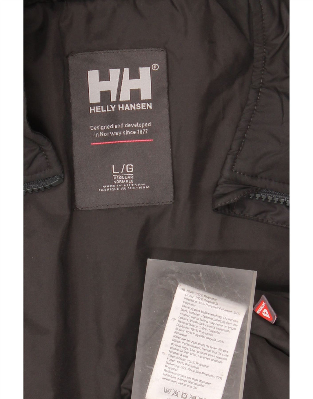 HELLY HANSEN Herre Regular Fit Windbreaker Jacket UK 40 Large Black