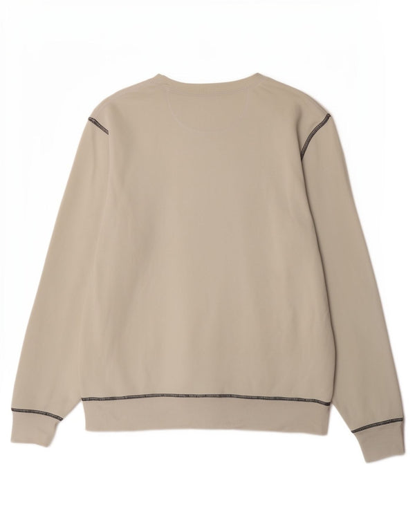 Champion Herre Sweatshirt Jumper Medium Hvid Bomuld