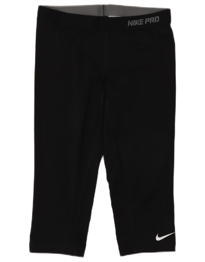 Nike Dame Capri Leggings UK 12 Medium Sort