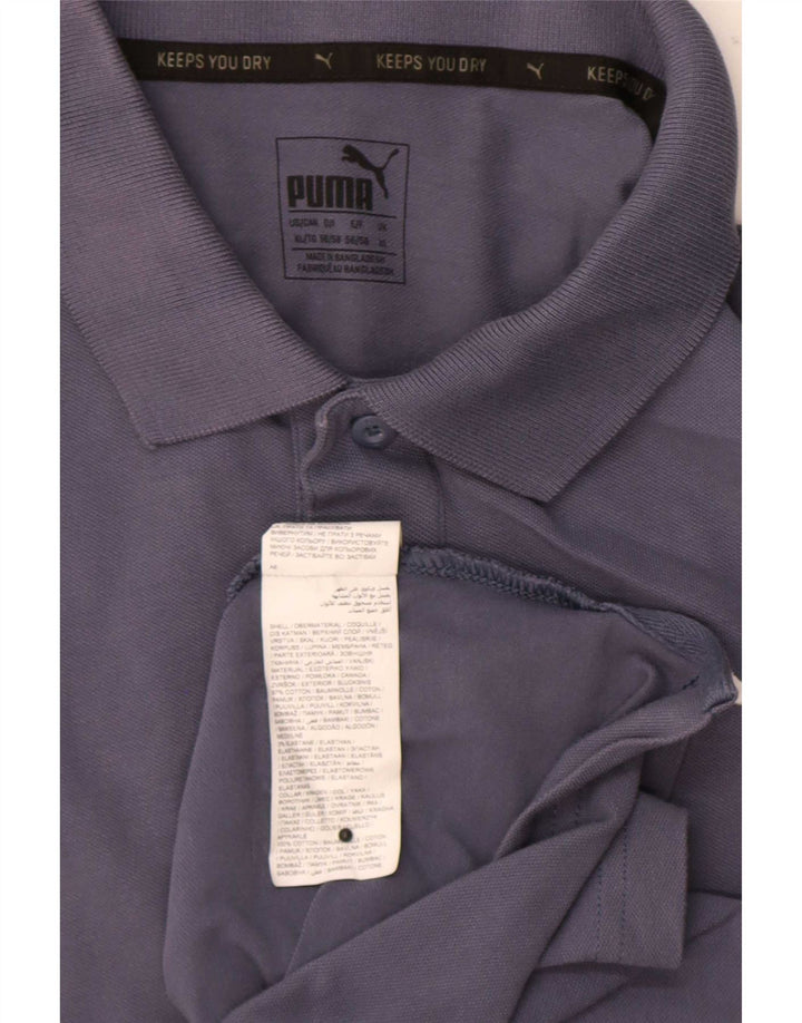Puma herre poloshirt XL grå bomuld