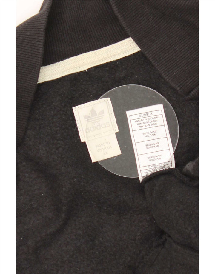 Adidas Womens Brooklyn Nets Grafisk træningsdragt Top Jacket UK 18 XL Sort