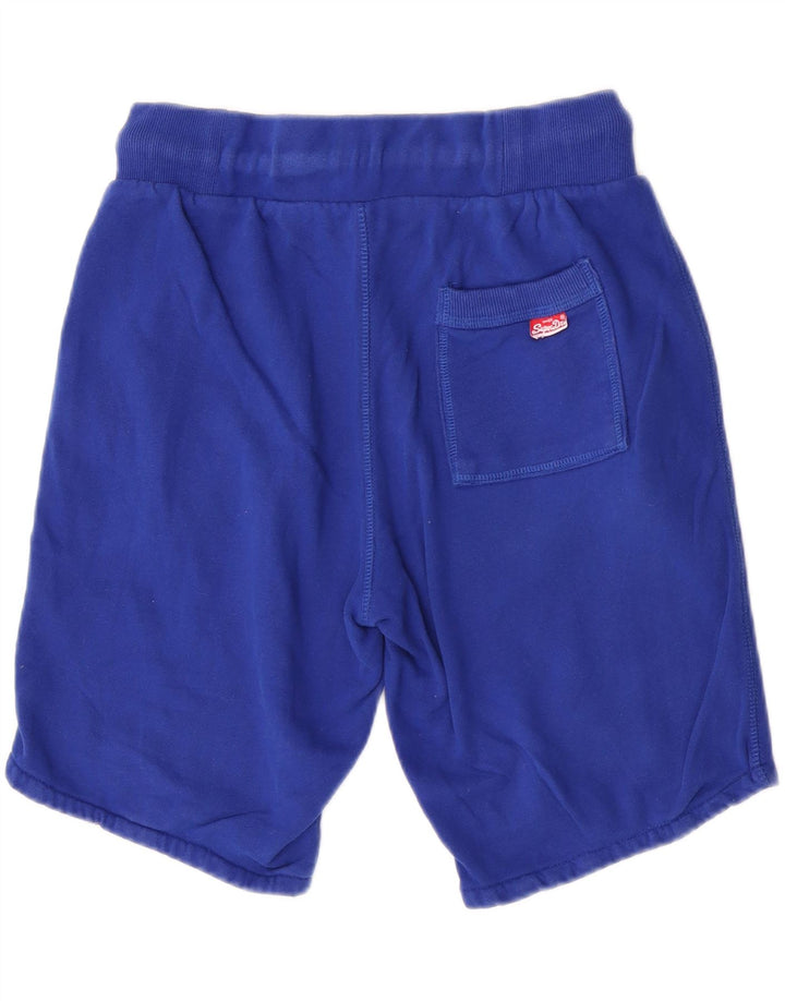 Superdry grafiske sportsshorts til mænd mellemblå bomuld