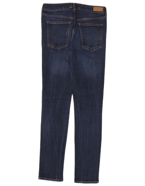 Fat Face Dame Skinny Jeans UK 8 Small W28 L30 Navy Blue Bomuld