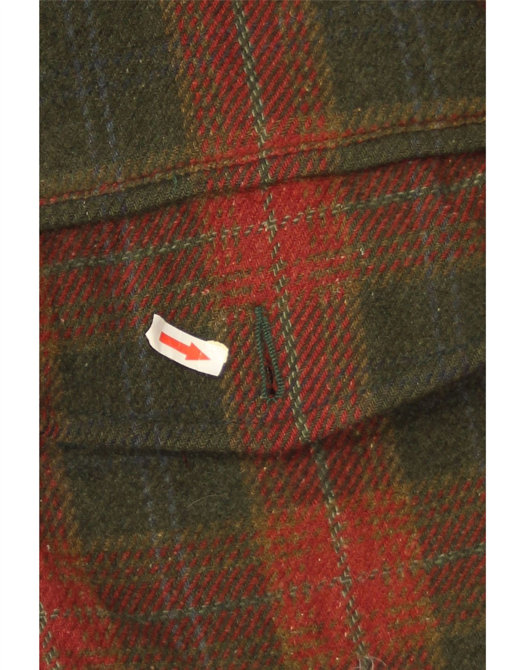 James Dillon Herre Overfrakke UK 38 Medium Green Check