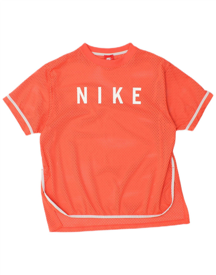 Nike grafisk T-shirt top til mænd, stor orange polyester