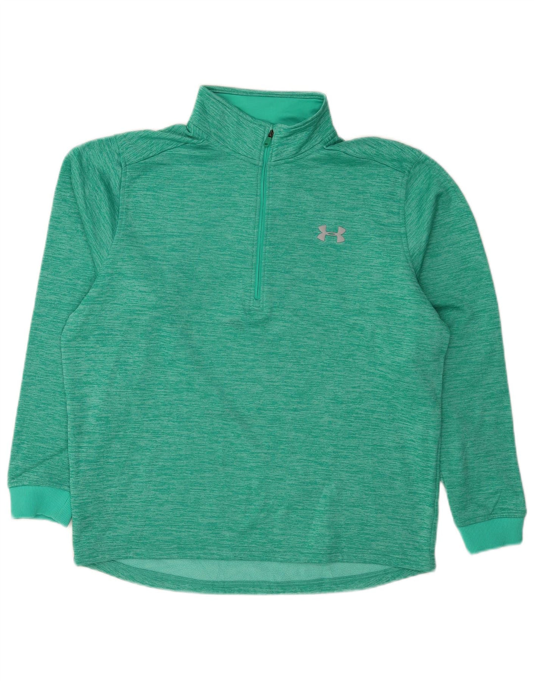 Under Armour Herre Zip Neck Sweatshirt Jumper Stor turkis Flecked