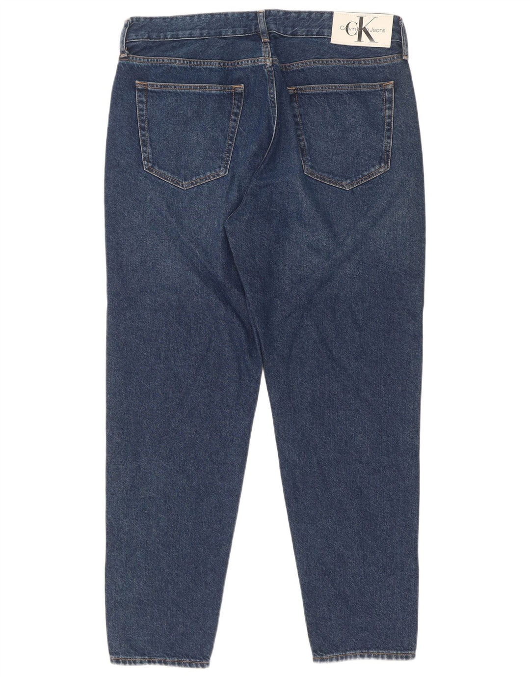 Calvin Klein Herre Regular Tapered Jeans W33 L30 Blue Cotton