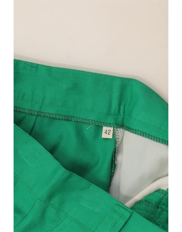 VINTAGE Højtaljede Chinobukser IT 42 Medium W26 L30 Turkis