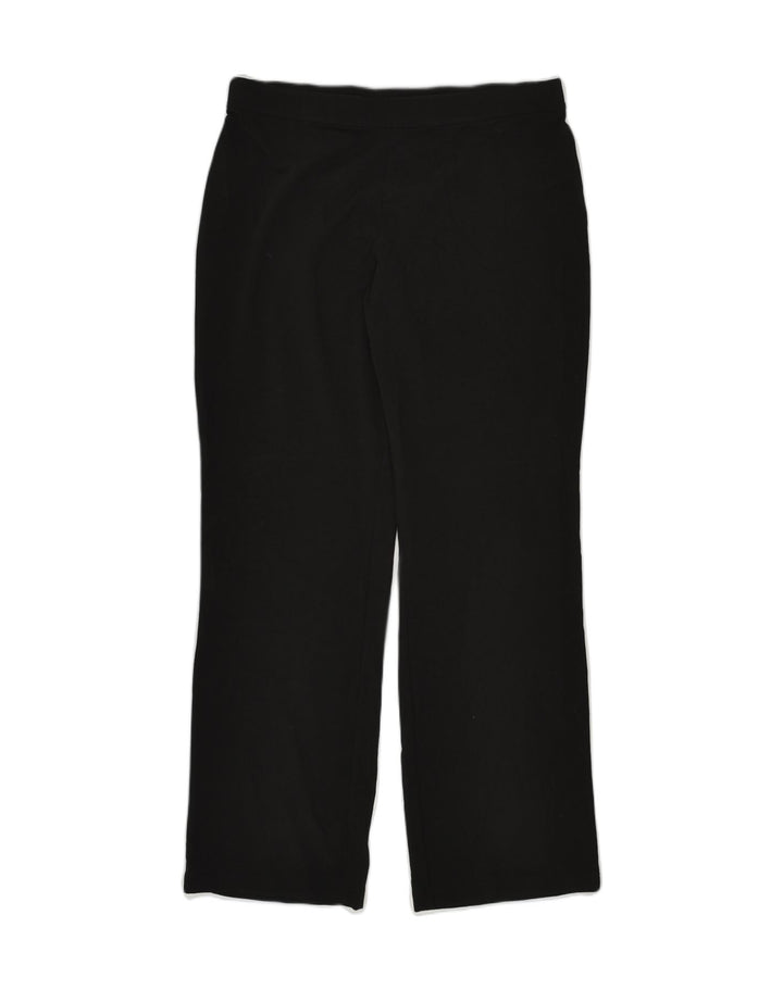 L.L.BEAN Womens Tall Bootcut Casual Trousers Medium W33 L32  Black Cotton | Vintage L.L.Bean | Thrift | Second-Hand L.L.Bean | Used Clothing | Messina Hembry 